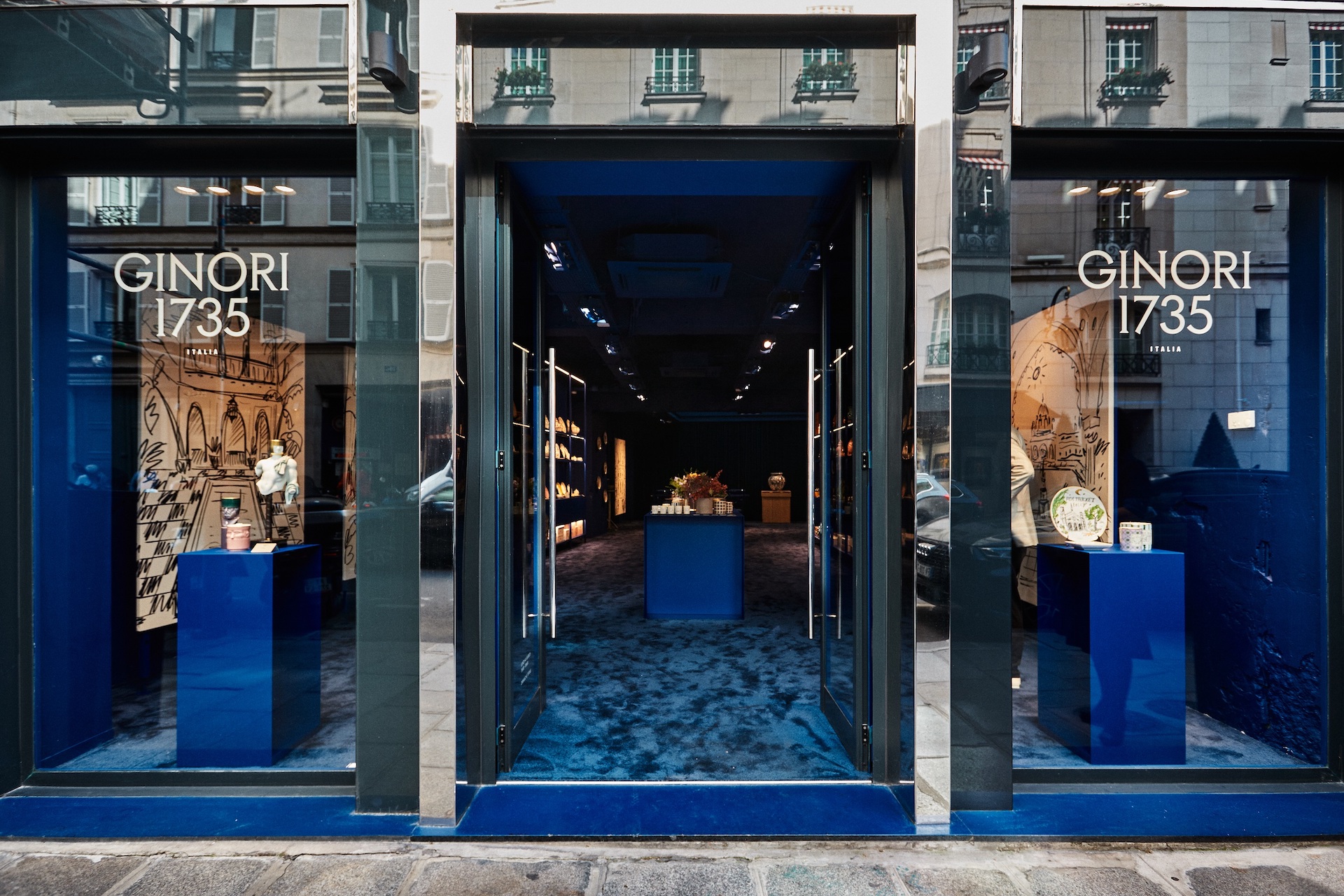 Ginori 1735 first store in Paris at rue du Faubourg Saint Honore