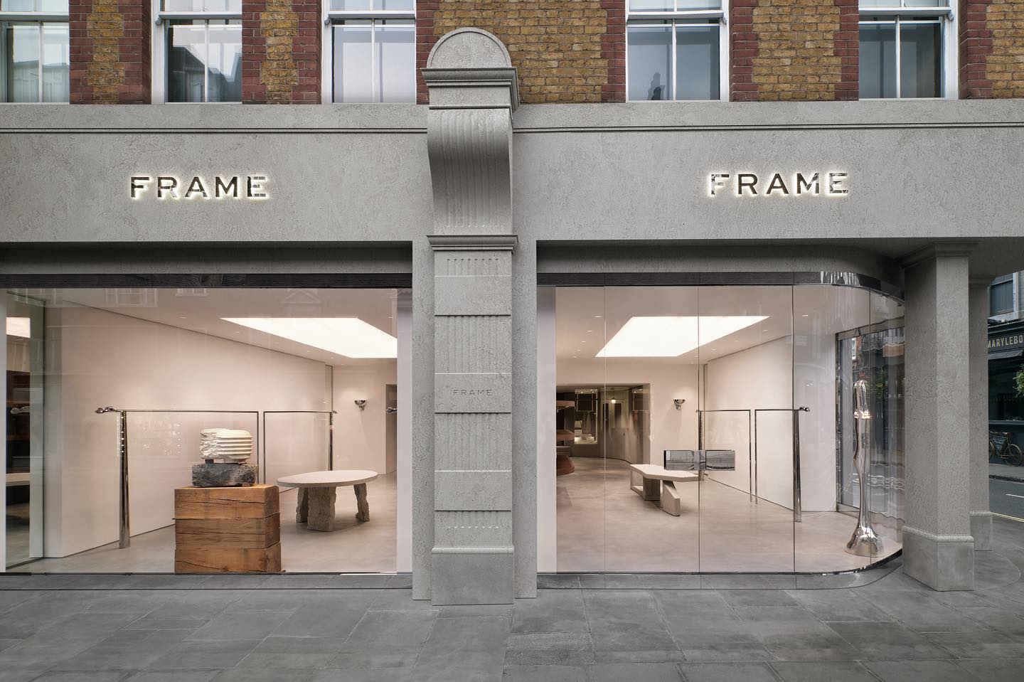 FRAME new flagship store in London at Marylebone
